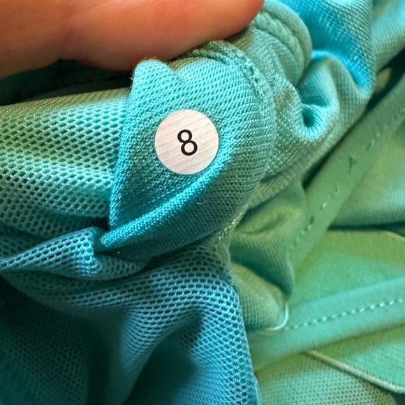 Stori Teal Blue Legging, Biker Shorts, and Crop Top Set - Picture 13 of 13